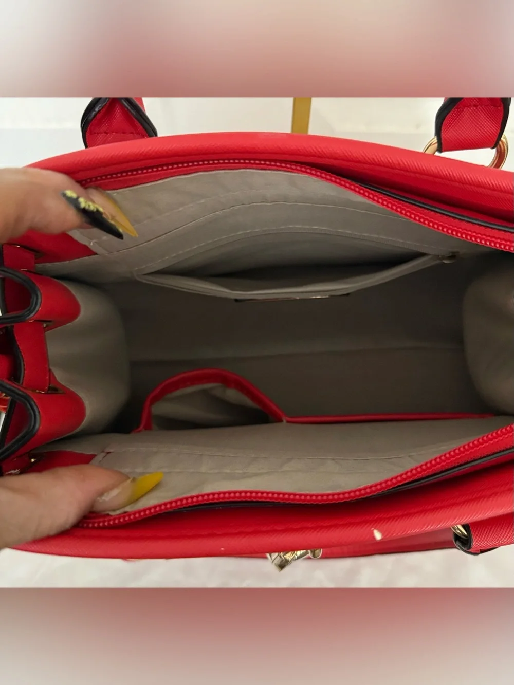 NWOT - Dasein Striped Structured Satchel
